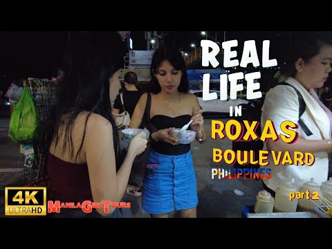 MERCADO NOITE MAIS MOVIMENTADO DAS FILIPINAS | ROXAS BOULEVARD SERVICE ROAD