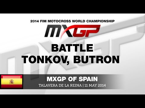 MXGP of Spain 2014 Aleksandr Tonkov & Jose Butron Battle - Motocross