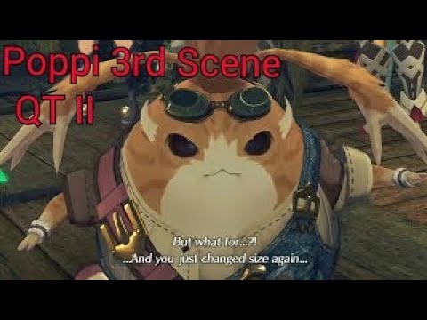 Xenoblade Chronicles 2 Poppi 3rd Form / QT II All Cutscenes Cinematics
