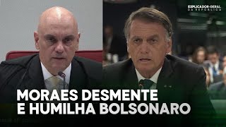 MORAES DESTRÓI BOLSONARO COM PROVAS IRREFUTÁVEIS! HUMILHADO AO VIVO!