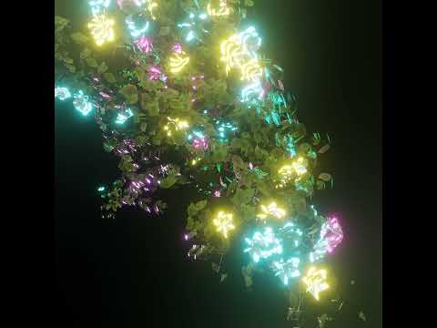 GEOmetry Nodes Blender | Growing Plants with Flower | imagigoo