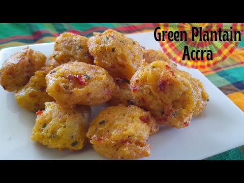 I Made this Green Plantain Accra with NO Flour