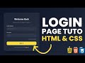 How To Create A Modern Responsive Auth UI With HTML CSS