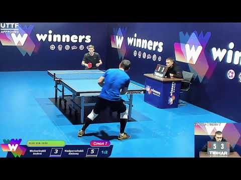 Shcherinskii Andrei VS   Nadporozhskii Aleksey .WINners. CUP Table Tennis 7 07.12.2020 09:15