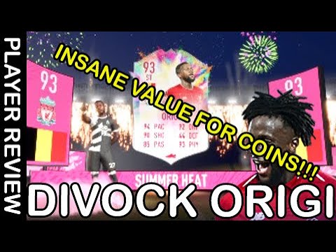 INSANE VALUE FOR COINS?! 93 SUMMER HEAT DIVOCK ORIGI PLAYER REVIEW! FIFA 20 ULTIMATE TEAM!
