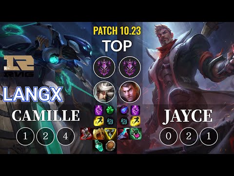RNG Langx Camille vs Jayce Top - KR Patch 10.23