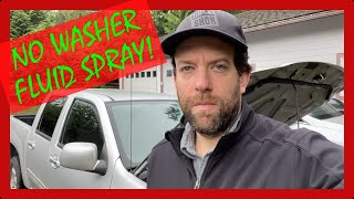 How To Fix A Chevy Colorado Windshield Washer That Won't Spray