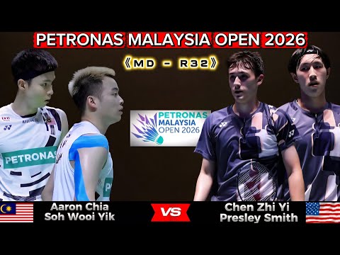 Aaron Chia/Soh Wooi Yik (MAS) vs Chen Zhi Yi Presley Smith (USA) | Badminton Malaysia Open 2026