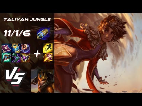 JUNGLE Taliyah vs Jarvan IV - EU Grandmaster Patch 14.7