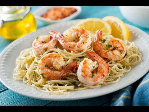 Scampi Style Shrimp with Cappellini Pasta