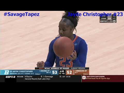 Jayde Christopher 5'8 Boise St Lady Broncos Point Guard 2018-2019 Highlights
