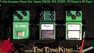 Video thumbnail for Which Ibanez Tube Screamer Do You Like Best?  TS9 vs. TS808 vs. TS9DX by The Tone King