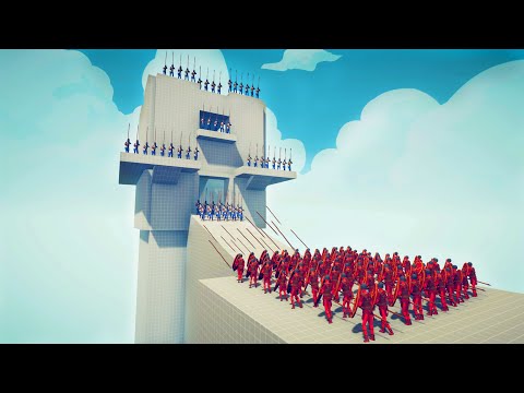 100x ROMANS vs ARMIES DEFEND THE TOWER - Totally Accurate Battle Simulator TABS