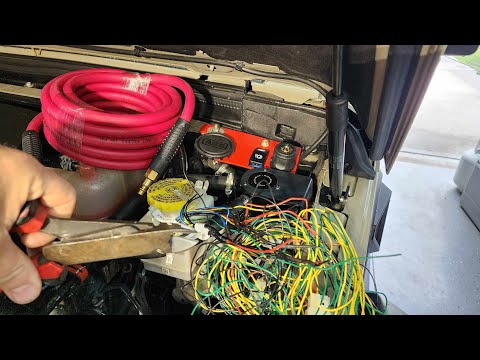 Reducing the Wire cluster on ARB air compressor with single switch on Jeep Gladiator or Wrangler