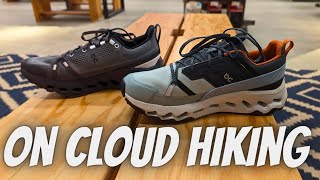 On Cloudsurfer Trail vs  On Cloudhorizon Waterproof Trail Shoe Try On And Comparison