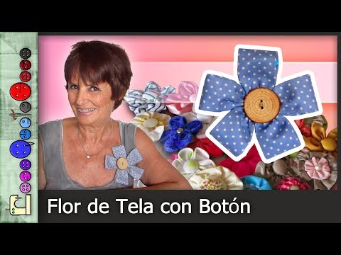Como hacer una flor de tela. Videotutorial