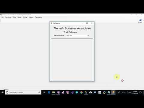 Accounting Management System Part 101 Trial Balance Form in C C Sharp