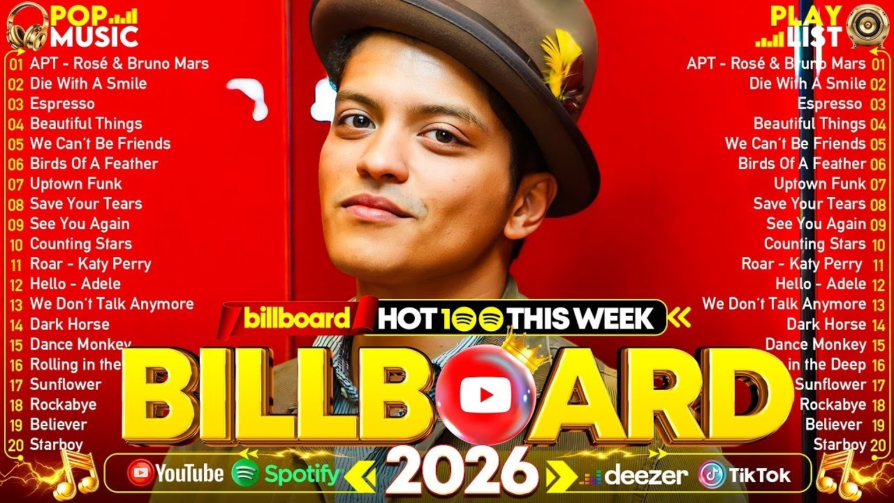 Rihanna, Ed Sheeran, Dua Lipa, Bruno Mars, Adele, Maroon 5, The Weeknd 🍁🍂 Billboard Top 50 This Week