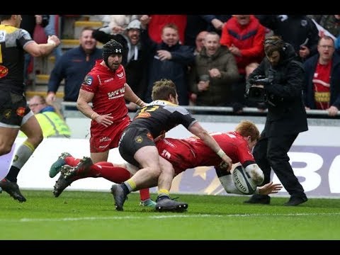 Scarlets vs La Rochelle TRIES Champions Cup QF