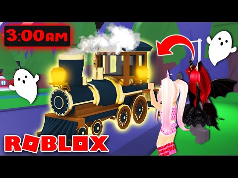 The CREEPIEST Ghost Train Only Comes At 3 Am In Adopt Me! (Roblox)