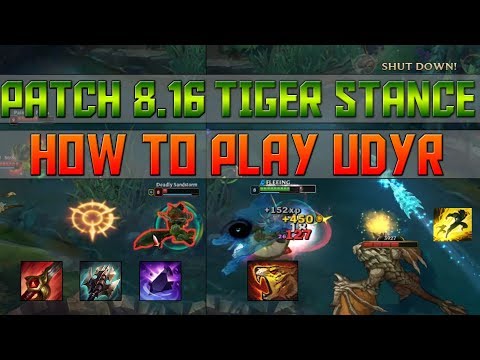 UDYR BUILD S8: Udyr Jungle | How To Jungle Udyr Season 8 Guide League of Legends Patch 8.16 TIGER
