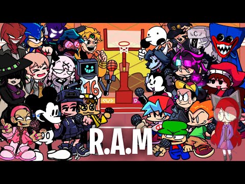 FNF R.A.M but Every Turn a Different Character Sings