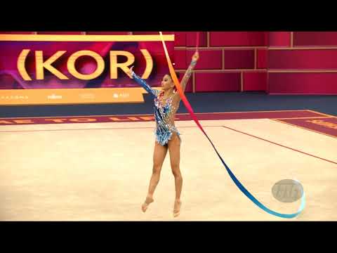 KIM Chaewoon (KOR) - 2019 Rhythmic Worlds, Baku (AZE) - Qualifications Ribbon