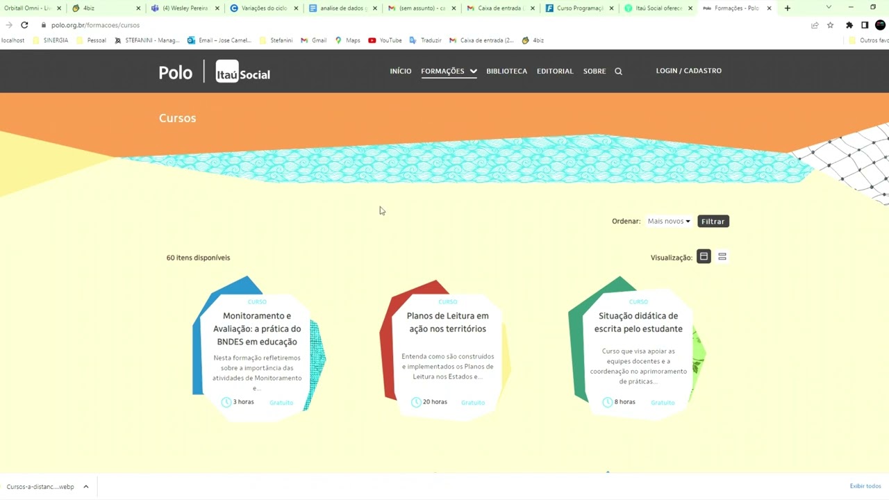 Itaú Social oferece 60 cursos gratuitos com certificados