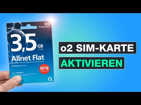 Activating your O2 prepaid SIM card - Activation explained simply - Tutorial - Testventure - German