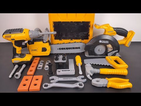 10 Minutes Unboxing,Building Toys,Electric Saw, Hammer, power tools Screw Machine ASMR | Toy Reviews