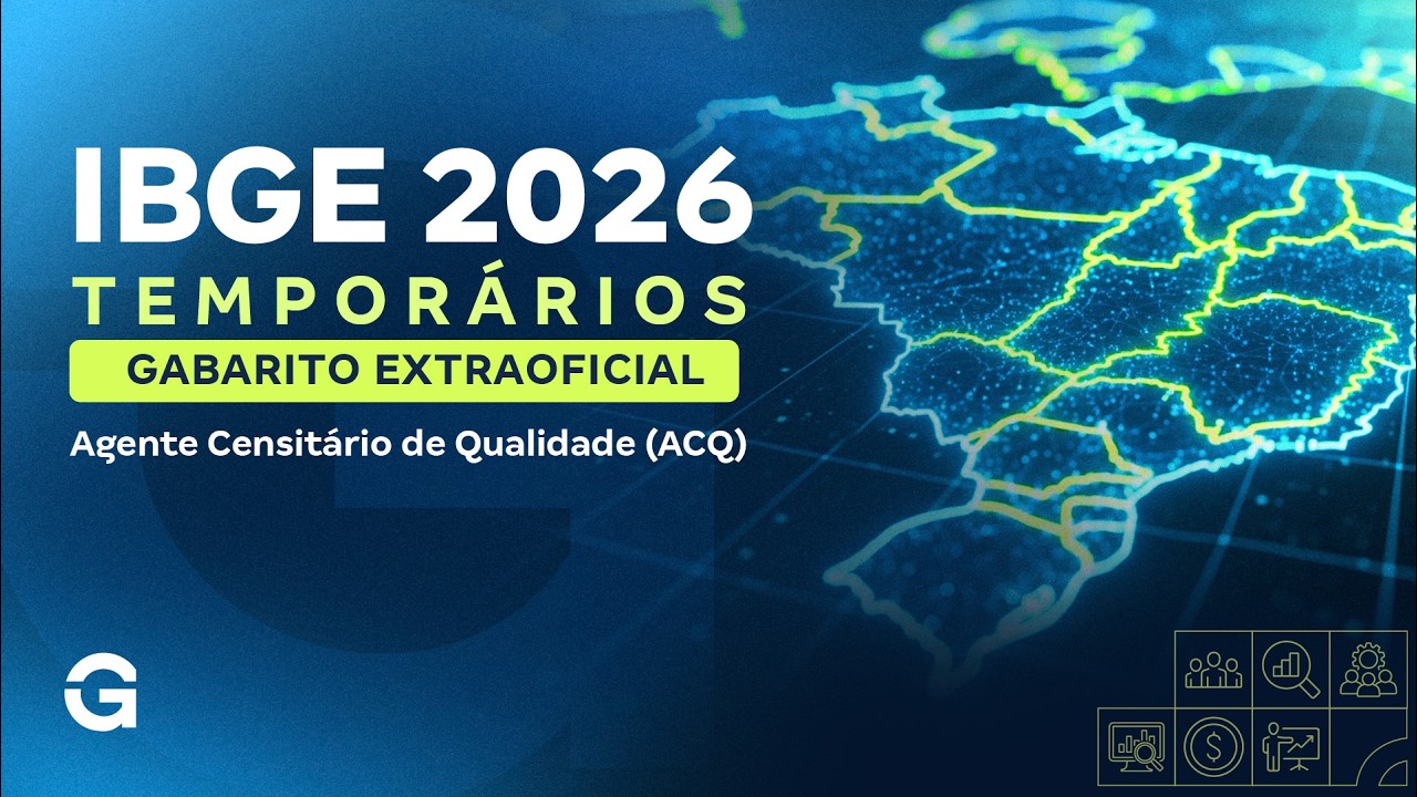 Concurso IBGE Temporários | Gabarito Extraoficial: Agente Censitário de Qualidade (ACQ)