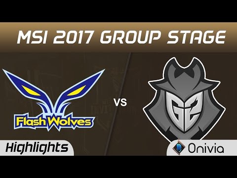 FW vs G2 Highlights MSI 2017 Group Stage Flash Wolves vs G2 Esports by Onivia