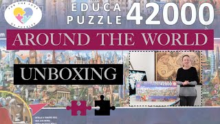 42,000 PIECES!!! UNBOXING another EPIC Jigsaw Puzzle: Around the World from Educa