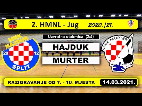 2. HMNL Jug, od 7.-10.: HAJDUK - MURTER  7:5, 14.03.2021.