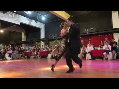  Sabrina Veliz  and  Ruben Veliz  are  dancing  at  Singapore International Tango Festival  in  2016