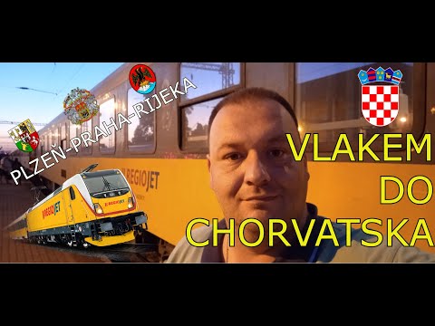 vlakem do Chorvatska - Plzeň -Praha- Rijeka (Regiojet Rj 1221)