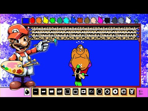 Mario Paint Creations - Punch-Out!! NES Pixel Art