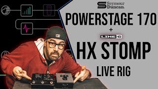 Video thumbnail for Line 6 HX Stomp + Seymour Duncan Powerstage 170 LIVE RIG by Nick Hill