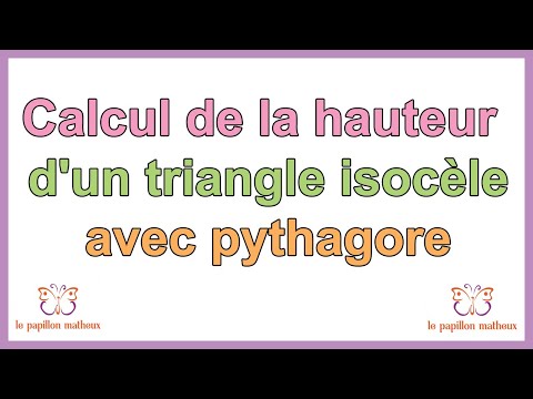 comment calculer la hauteur d un triangle isocèle avec pythagore