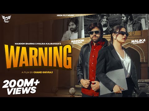 WARNING (Official Video) | Masoom Sharma | Malika Kaliraman | Haryanvi Songs Haryanavi 2025