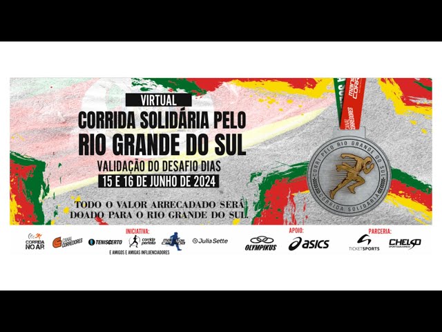 SE inscreva na CORRIDA VIRTUAL CORRI PELO RS e ajude nossos amigos e amigas gaúchos
