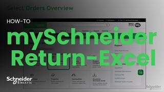 mySchneider - Returns by Excel File | Schneider Electric