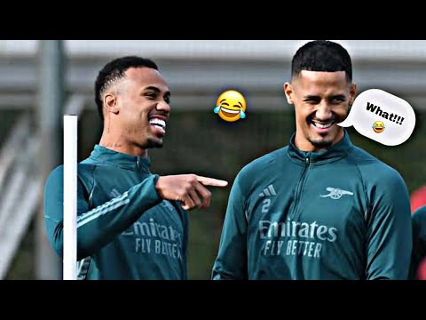 William Saliba And  Gabriel Magalhaes Bromance Moments 😂