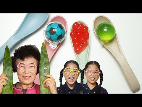 아삭아삭 맛있는것은? Mukbang TwinRoozi 쌍둥이루지 할머니 Grandmother 먹방