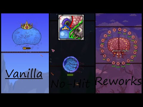 Terraria Vanilla reworks mod All bosses no-hit