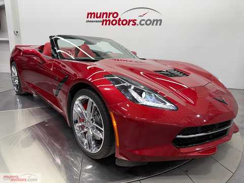 2015 Chevrolet Corvette 2dr Stingray Z51 Conv w/3LT in Maroon for sale at Munro Motors in Brantford, ON