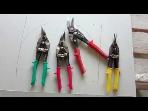 какой цвет рукояти имеют ножницы с правым резом