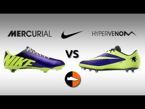 Mercurial Vapor IX & Hypervenom Phantom Compared - Hi Vis Nike