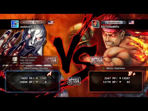 [USF4] andyhe0516 (Seth) vs. Kiid DyNaMiiTe (Evil Ryu) [Ranked Match]