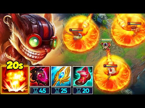When Ziggs stacks ONLY Ability Haste, the game turns into a Bomb Simulator